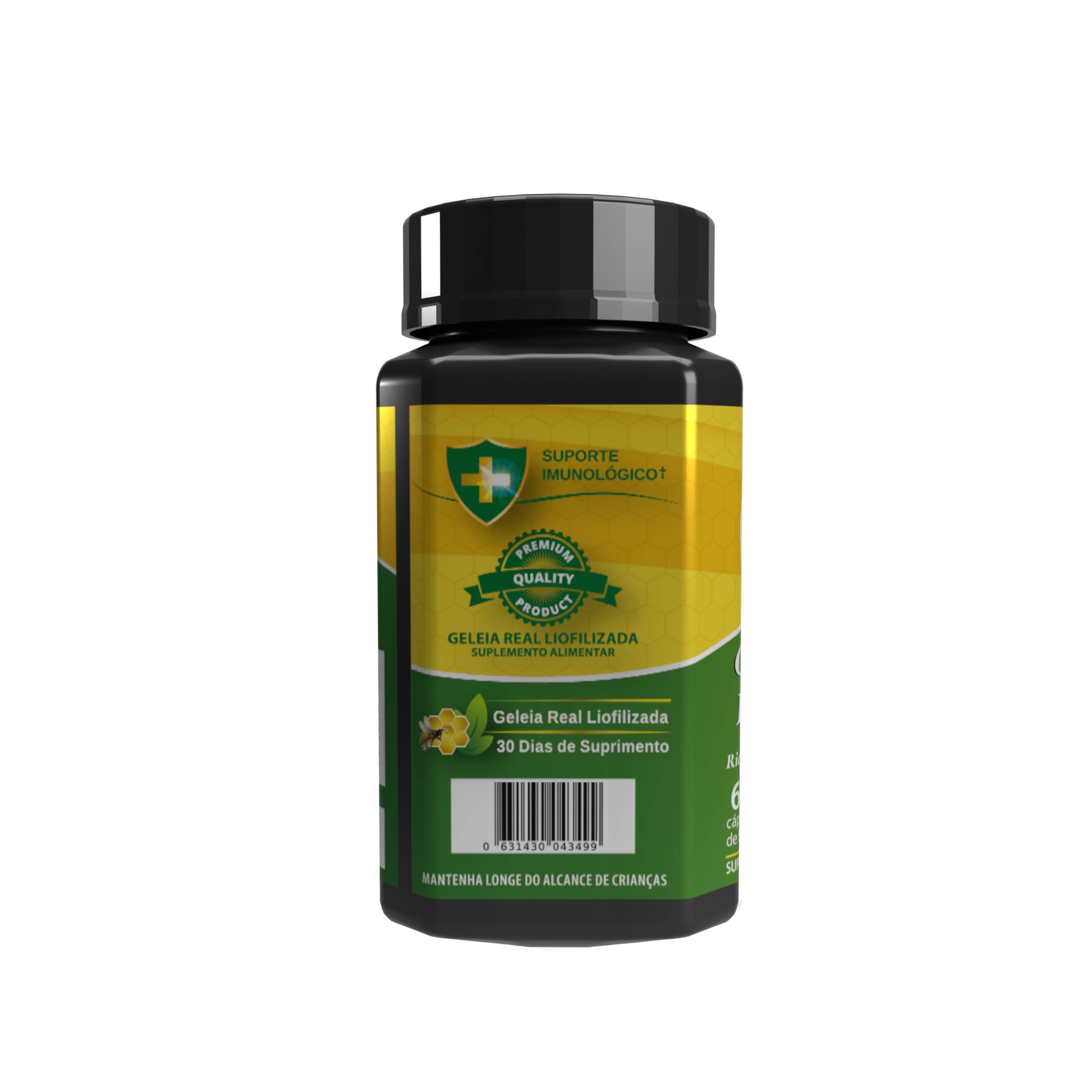 Geleia Real pura - 15mg 10-HDA - Magnésio de Malato 300mg +Vit - Suporte a saúde Cerebral - Super Antioxidante