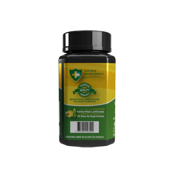 Geleia Real pura - 15mg 10-HDA - Magnésio de Malato 300mg +Vit - Suporte a saúde Cerebral - Super Antioxidante