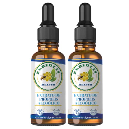 Extrato de Própolis Verde Líquido - 21% Extrato Seco - 30ml - Gotas Concentradas Propolis Health