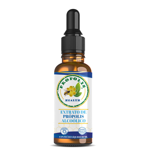 Extrato de Própolis Verde Líquido - 21% Extrato Seco - 30ml - Gotas Concentradas Propolis Health