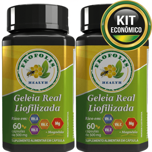 Geleia Real pura - 15mg 10-HDA - Magnésio de Malato 300mg +Vit - Suporte a saúde Cerebral - Super Antioxidante