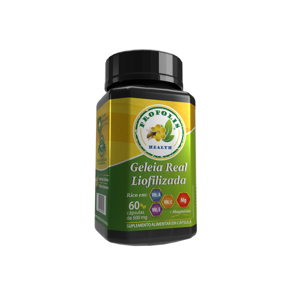 Geleia Real pura - 15mg 10-HDA - Magnésio de Malato 300mg +Vit - Suporte a saúde Cerebral - Super Antioxidante