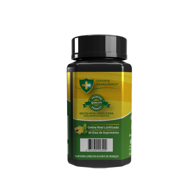 Geleia Real pura - 15mg 10-HDA - Magnésio de Malato 300mg +Vit - Suporte a saúde Cerebral - Super Antioxidante