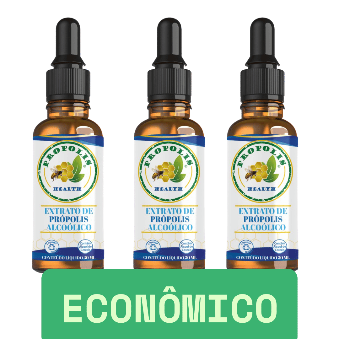Própolis Verde Líquido em Gotas 30ml - Alta Concentração 21% - 90 Dias de Suplemento - Propolis Health
