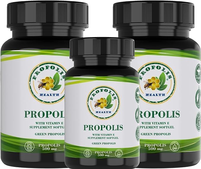 Própolis Verde 1000mg em Cápsulas - 25% Extrato Seco + Vitamina E - 150 Dias de Suplemento - Propolis Health