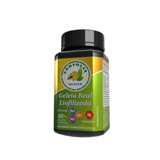 Geleia Real pura - 15mg 10-HDA - Magnésio de Malato 300mg +Vit - Suporte a saúde Cerebral - Super Antioxidante